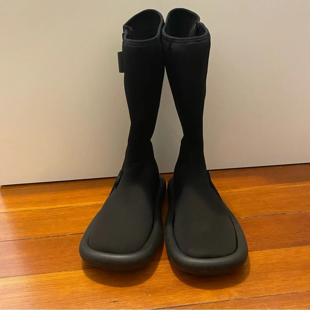 Black Combat & Moto Boots - Picture 10 of 10